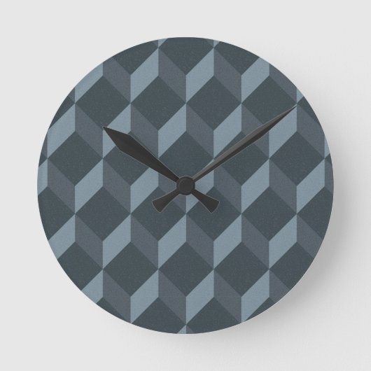 Abstract geometrisch achtergrondpatroon ronde klok (Voorkant)