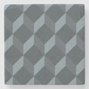 Abstract geometrisch achtergrondpatroon stenen onderzetter