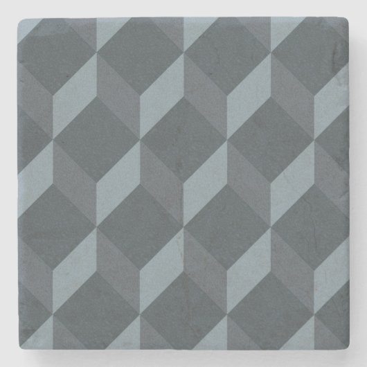 Abstract geometrisch achtergrondpatroon stenen onderzetter (Voorkant)