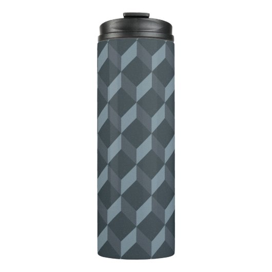 Abstract geometrisch achtergrondpatroon thermosbeker (Voorkant)