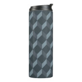 Abstract geometrisch achtergrondpatroon thermosbeker (Gedraaid links)