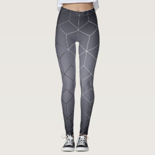 Abstract Geometrisch Afbeelding op Aantrekkelijk D Leggings
