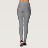 Abstract geometrisch Afbeelding op aantrekkelijk z Leggings (Achterkant)
