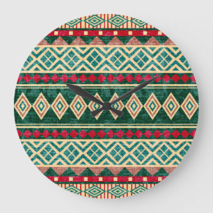 Abstract geometrisch Afrikaans stijlpatroon Grote Klok