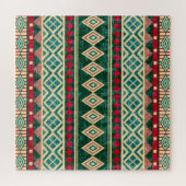 Abstract geometrisch Afrikaans stijlpatroon Legpuzzel (Horizontaal)