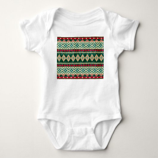 Abstract geometrisch Afrikaans stijlpatroon Romper (Voorkant)