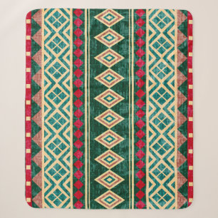 Abstract geometrisch Afrikaans stijlpatroon Sherpa Deken
