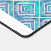 Abstract geometrisch aquablauw patroon bureaumat (Hoek)