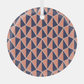 Abstract geometrisch: Art Deco naadloos Glas Ornament (Voorkant)