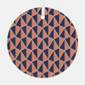 Abstract geometrisch: Art Deco naadloos Glas Ornament (Achterkant)