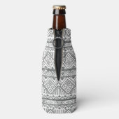 Abstract Geometrisch Aztec Patroon 2 Flesjeskoeler (Fles Achterkant)