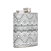 Abstract Geometrisch Aztec Patroon 2 Heupfles (Rechts)