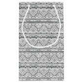 Abstract Geometrisch Aztec Patroon 2 Klein Cadeauzakje (Achterkant)