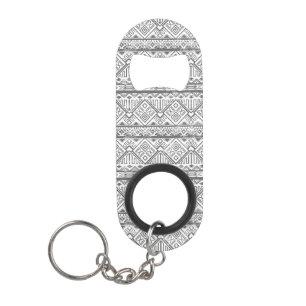Abstract Geometrisch Aztec Patroon 2 Mini Flessenopener