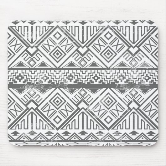 Abstract Geometrisch Aztec Patroon 2 Muismat (Voorkant)