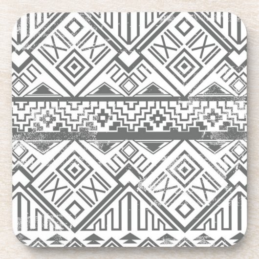 Abstract Geometrisch Aztec Patroon 2 Onderzetter (Voorkant)