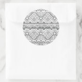 Abstract Geometrisch Aztec Patroon 2 Ronde Sticker (Tas)