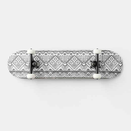 Abstract Geometrisch Aztec Patroon 2 Skateboard (Horizontaal)