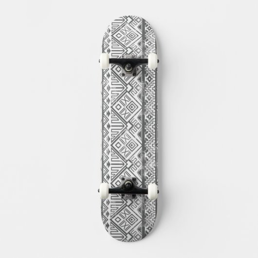 Abstract Geometrisch Aztec Patroon 2 Skateboard (Voorkant)