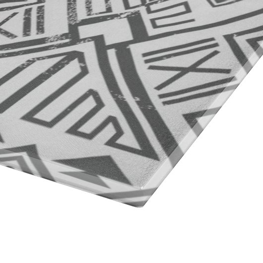 Abstract Geometrisch Aztec Patroon 2 Snijplank (Hoek)