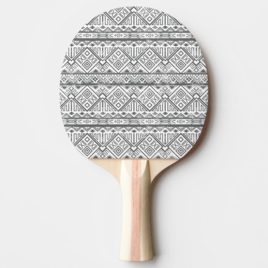 Abstract Geometrisch Aztec Patroon 2 Tafeltennisbatje (Voorkant)