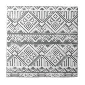 Abstract Geometrisch Aztec Patroon 2 Tegeltje (Voorkant)