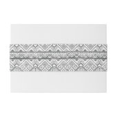 Abstract Geometrisch Aztec Patroon 2 Uitnodigingen Wikkel (Achterkant Voorbeeld)