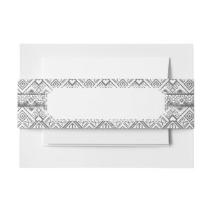 Abstract Geometrisch Aztec Patroon 2 Uitnodigingen Wikkel