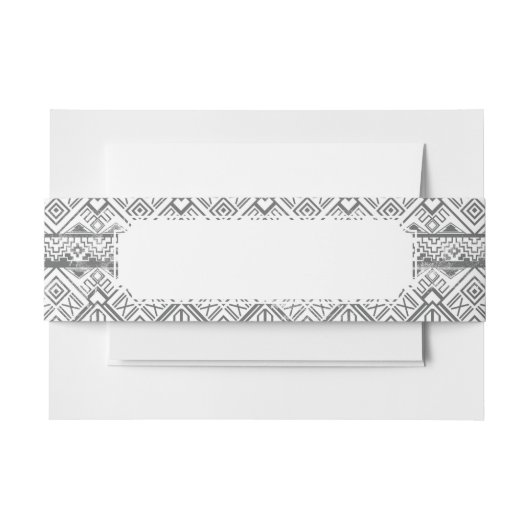 Abstract Geometrisch Aztec Patroon 2 Uitnodigingen Wikkel (Voorkant Voorbeeld)