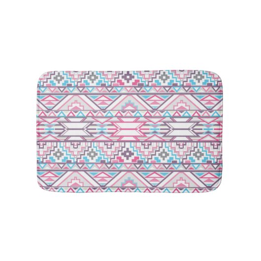 Abstract Geometrisch Aztec Patroon 3 Badmat (Voorkant)