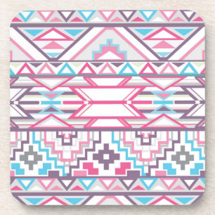 Abstract Geometrisch Aztec Patroon 3 Bier Onderzetter