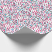 Abstract Geometrisch Aztec Patroon 3 Cadeaupapier (Hoek)