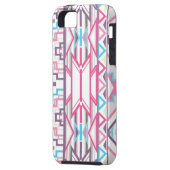Abstract Geometrisch Aztec Patroon 3 Case-Mate iPhone Case (Achterkant Links)