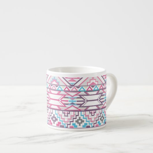 Abstract Geometrisch Aztec Patroon 3 Espresso Kop (Voorkant rechts)