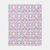 Abstract Geometrisch Aztec Patroon 3 Fleece Deken (Voorkant)