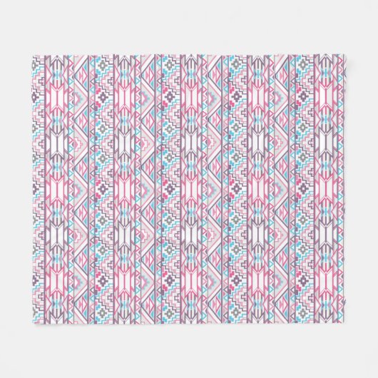 Abstract Geometrisch Aztec Patroon 3 Fleece Deken (Voorkant (Horizontaal))