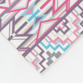 Abstract Geometrisch Aztec Patroon 3 Fleece Deken (Hoek)