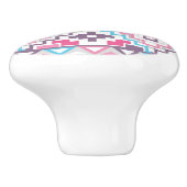 Abstract Geometrisch Aztec Patroon 3 Keramische Knop (Zijkant)