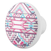 Abstract Geometrisch Aztec Patroon 3 Keramische Knop (Rechts)