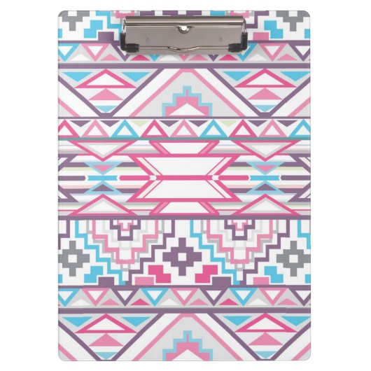 Abstract Geometrisch Aztec Patroon 3 Klembord (Voorkant)