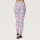 Abstract Geometrisch Aztec Patroon 3 Leggings (Achterkant)