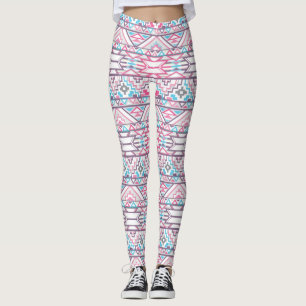 Abstract Geometrisch Aztec Patroon 3 Leggings