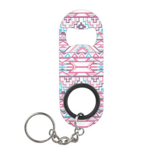 Abstract Geometrisch Aztec Patroon 3 Mini Flessenopener