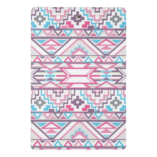 Abstract Geometrisch Aztec Patroon 3 Mini Klembord (Achterkant)