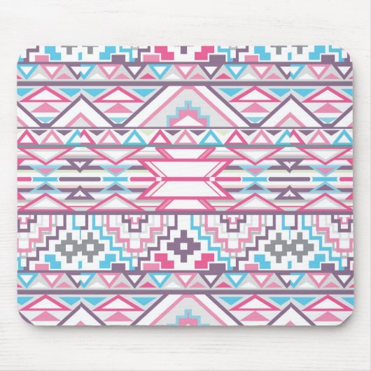 Abstract Geometrisch Aztec Patroon 3 Muismat (Voorkant)