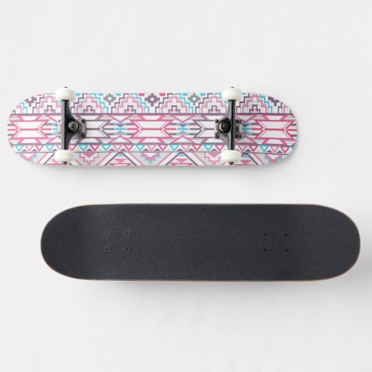 Abstract Geometrisch Aztec Patroon 3 Skateboard (Horizontaal)