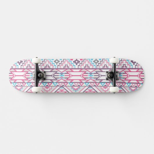 Abstract Geometrisch Aztec Patroon 3 Skateboard (Horizontaal)
