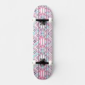 Abstract Geometrisch Aztec Patroon 3 Skateboard (Voorkant)