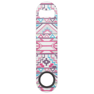 Abstract Geometrisch Aztec Patroon 3 Speed Flessenopener