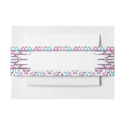 Abstract Geometrisch Aztec Patroon 3 Uitnodigingen Wikkel (Voorkant Voorbeeld)